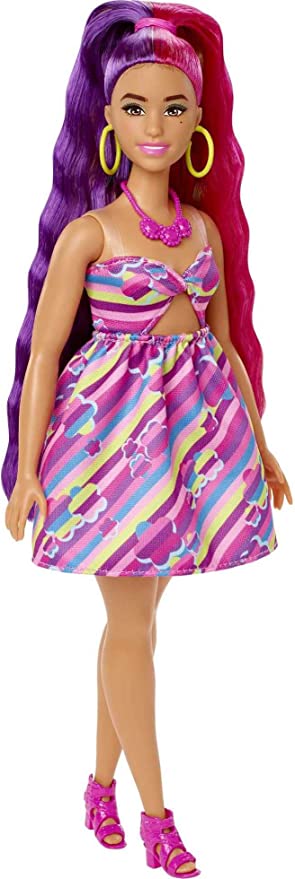 Barbie Totally Hair Doll Curvy 8.5" Fantasy Hair HCM89 — image 1
