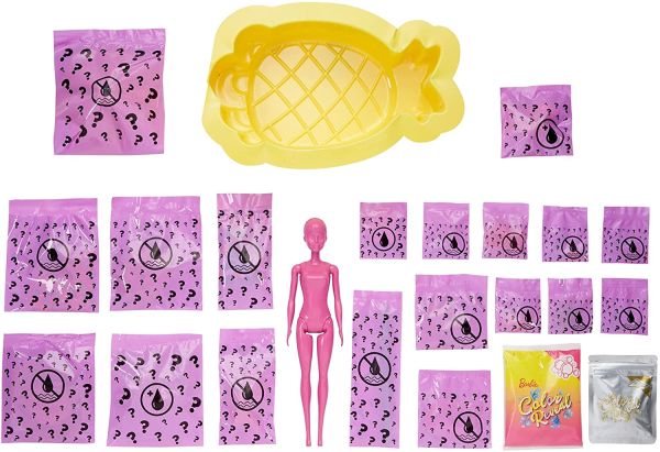 Barbie Ultimate Color Reveal Foam Doll - Pineapple Scent GTR91 - Colorland Toys