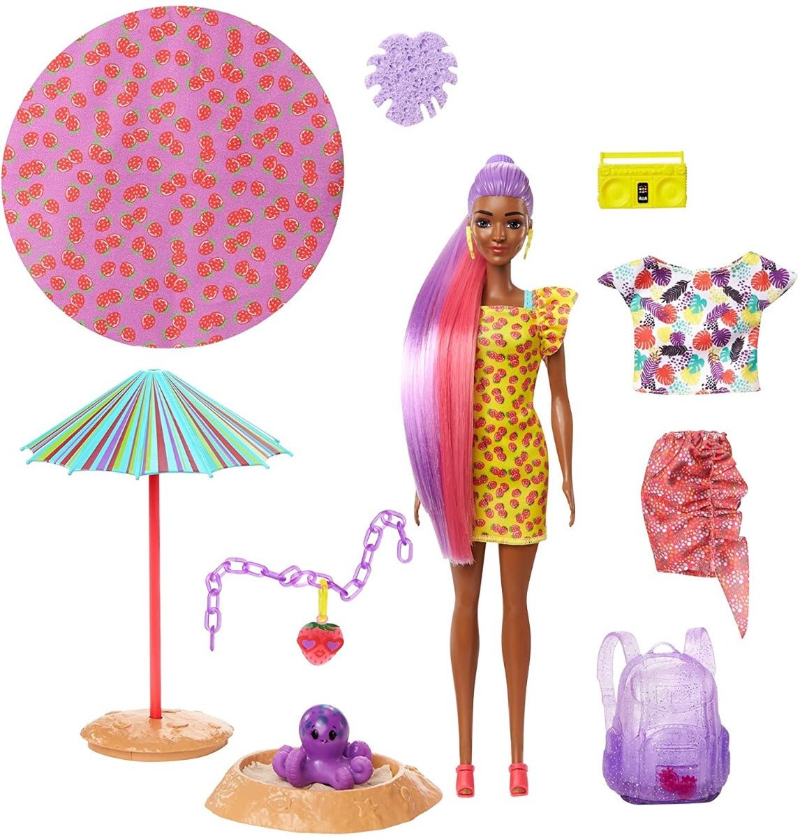 Barbie Ultimate Color Reveal Foam Doll - Strawberry Scent GTR91 - Colorland Toys