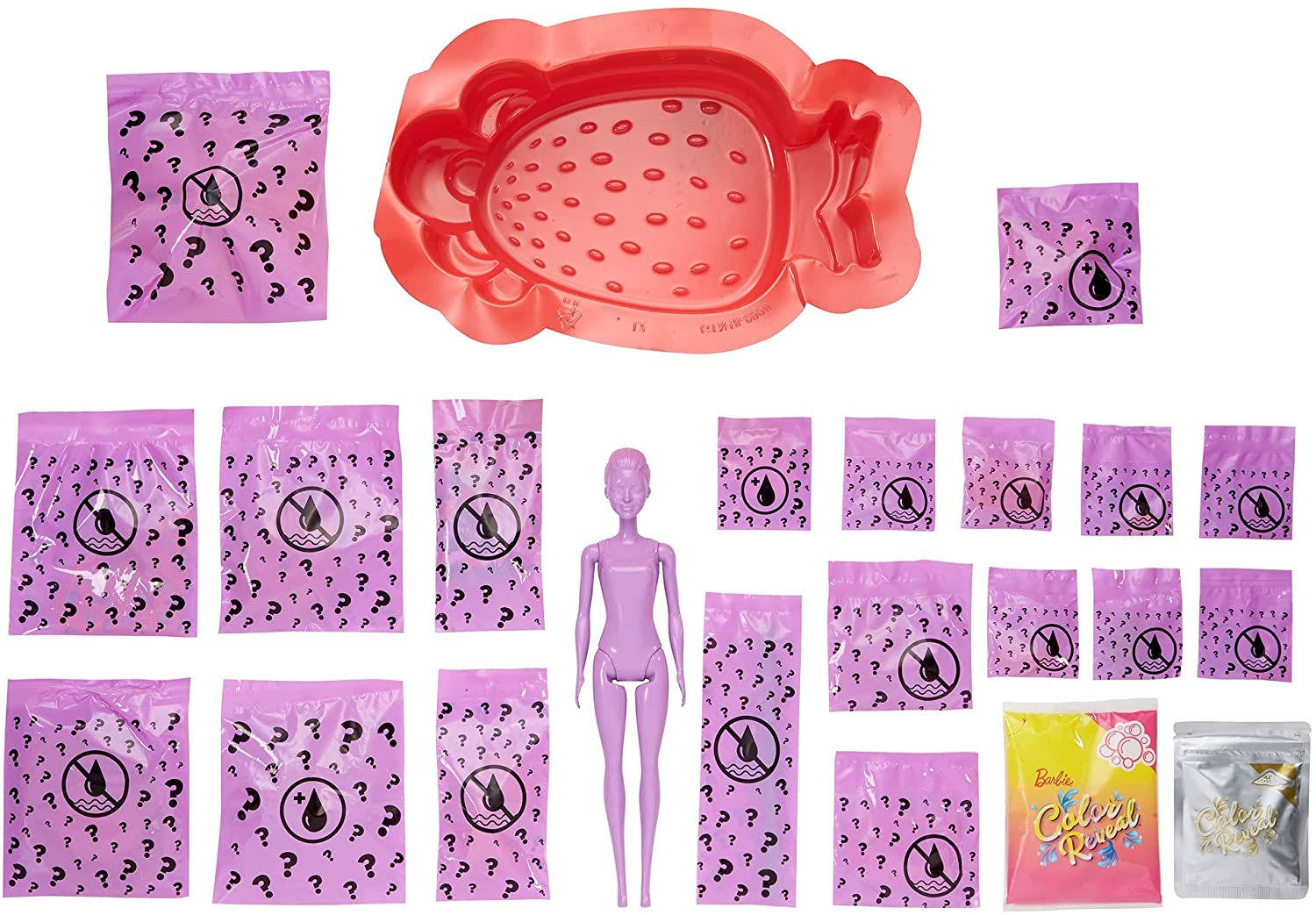 Barbie Ultimate Color Reveal Foam Doll - Strawberry Scent GTR91 - Colorland Toys