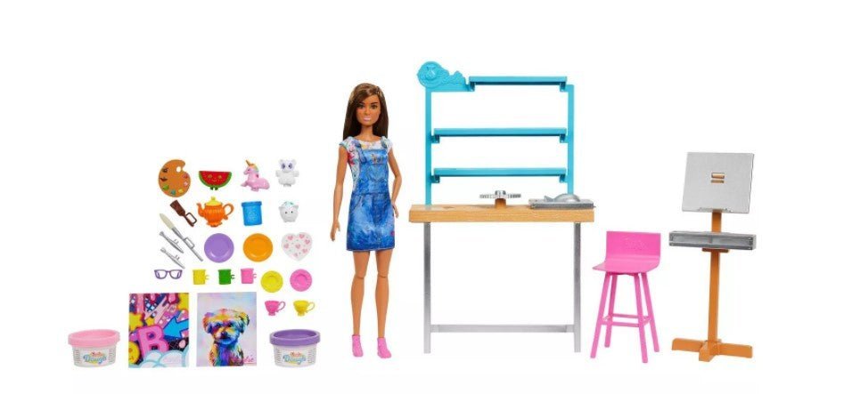Barbie Wellness Relax & Create Art Studio HCM85 - Colorland Toys