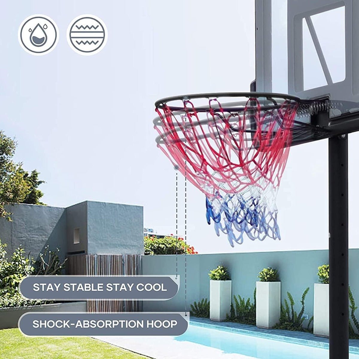 Basketball Stand Hoop 236cm 666-E6 — image 7
