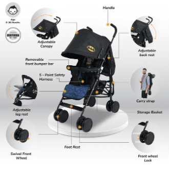 Batman Buggy Stroller B818B - C - Colorland Toys