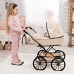 Bayer Design Doll Pram Classic - Beige & Black