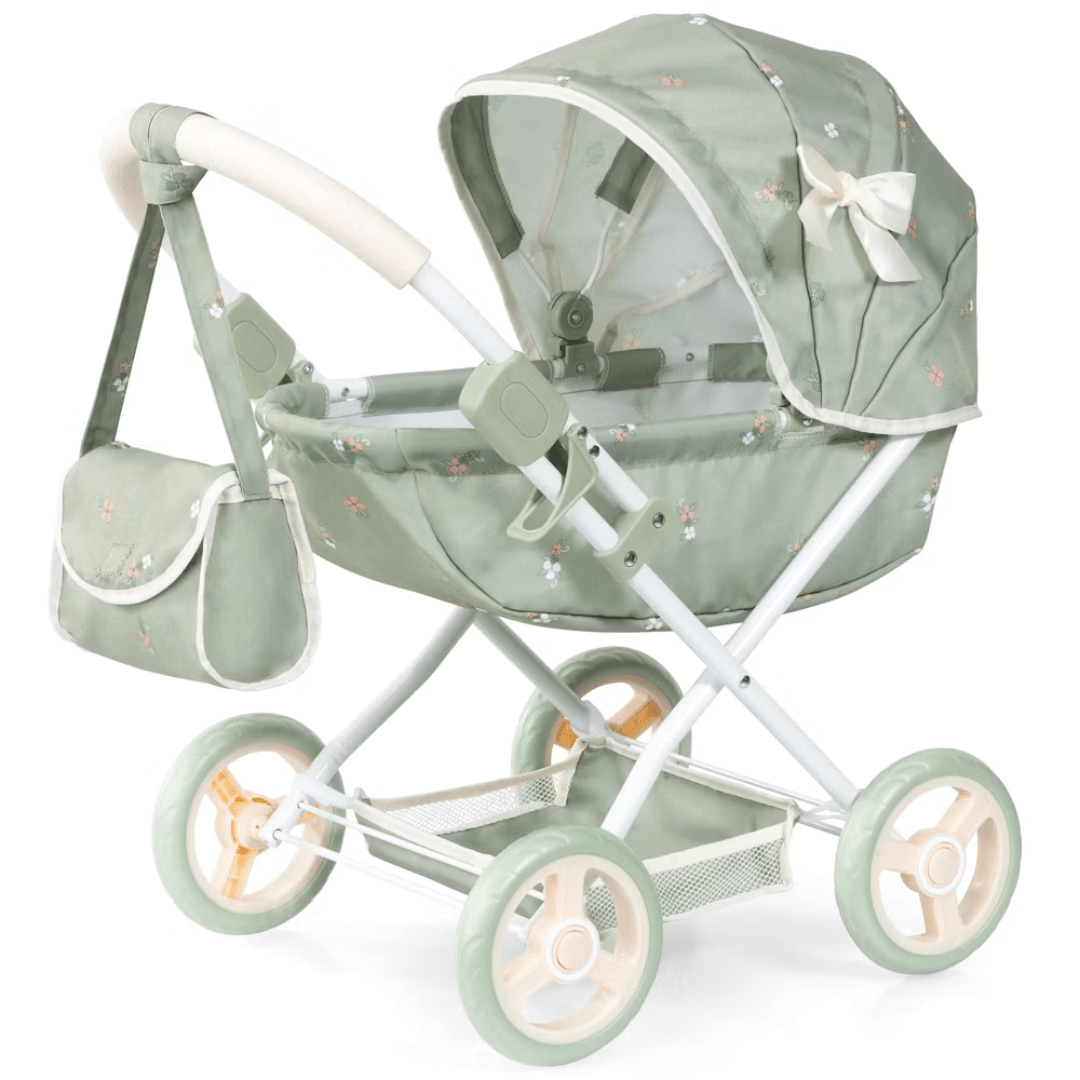 Bayer Design Dolls Pram Cosy - Green and Flowers — image 3