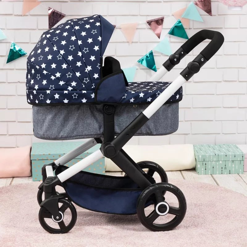 Bayer Design Dolls Pram XEO - Blue & White Stars — image 5