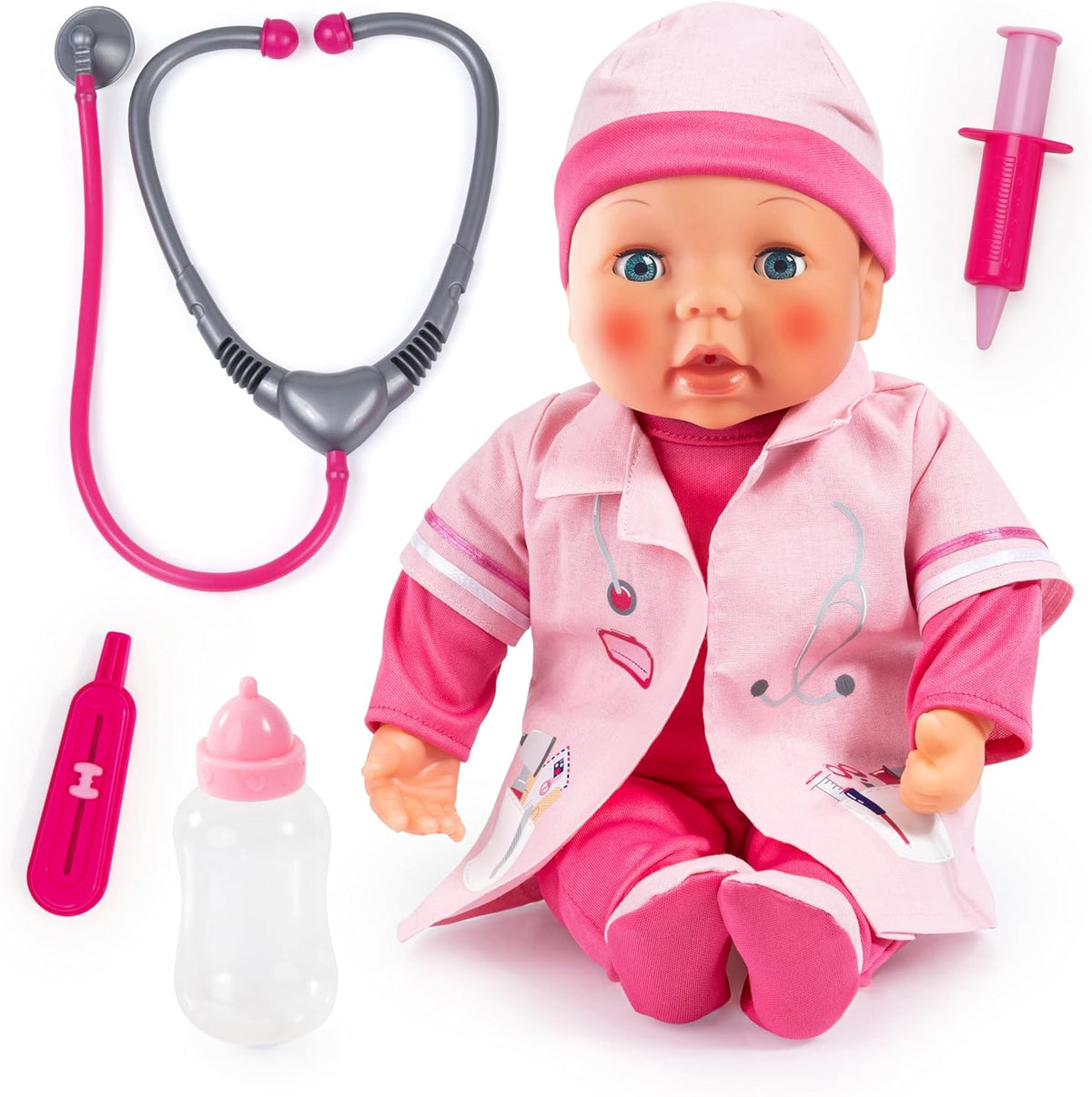 Bayer Doctor Set Doll 38 - Cm With Led 93878AA - Colorland Toys