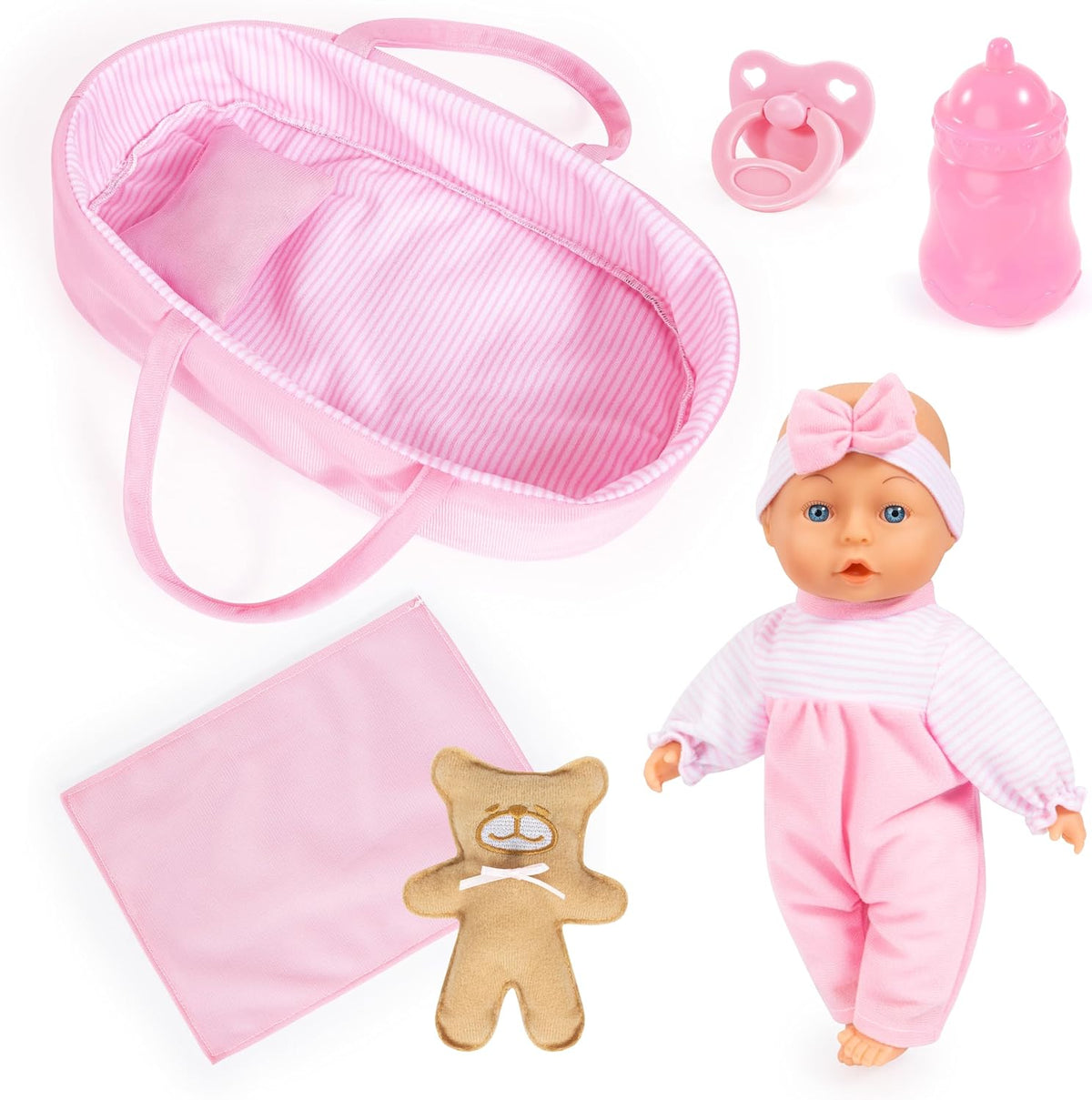 Bayer Doll Set In Basket 28 - Cm 92866AR - Colorland Toys