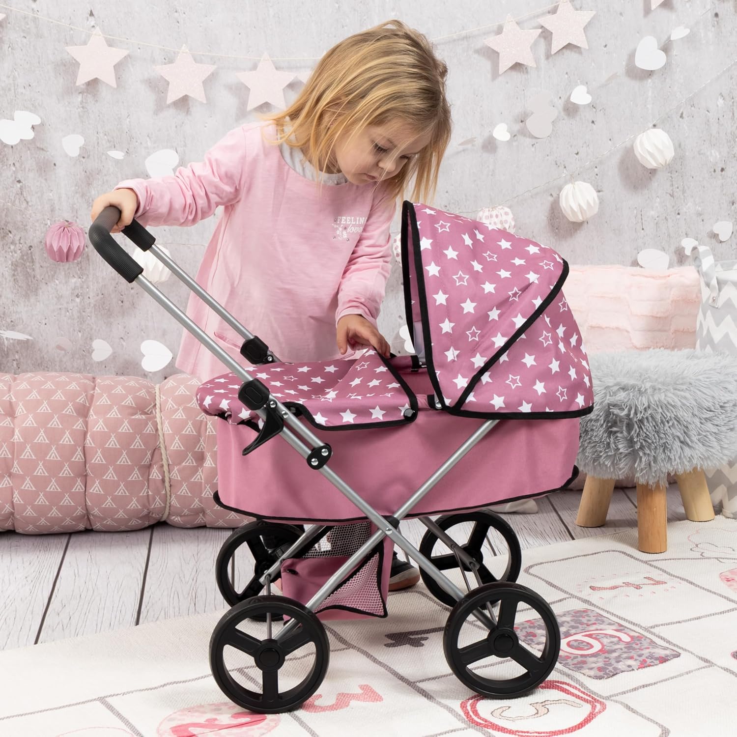 BAYER NEW SMALL PRAM GO FITS 40CM DOLLS - Colorland Toys