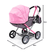 Bayer Design Dolls Pram Cosy - Polka Dot Grey Pink, Fairy