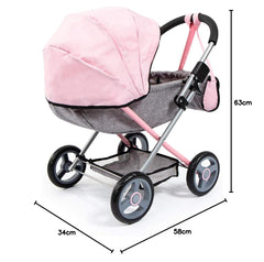 Bayer Pram Set Cosy Fits 46 - Cm Dolls 12760AA - Colorland Toys