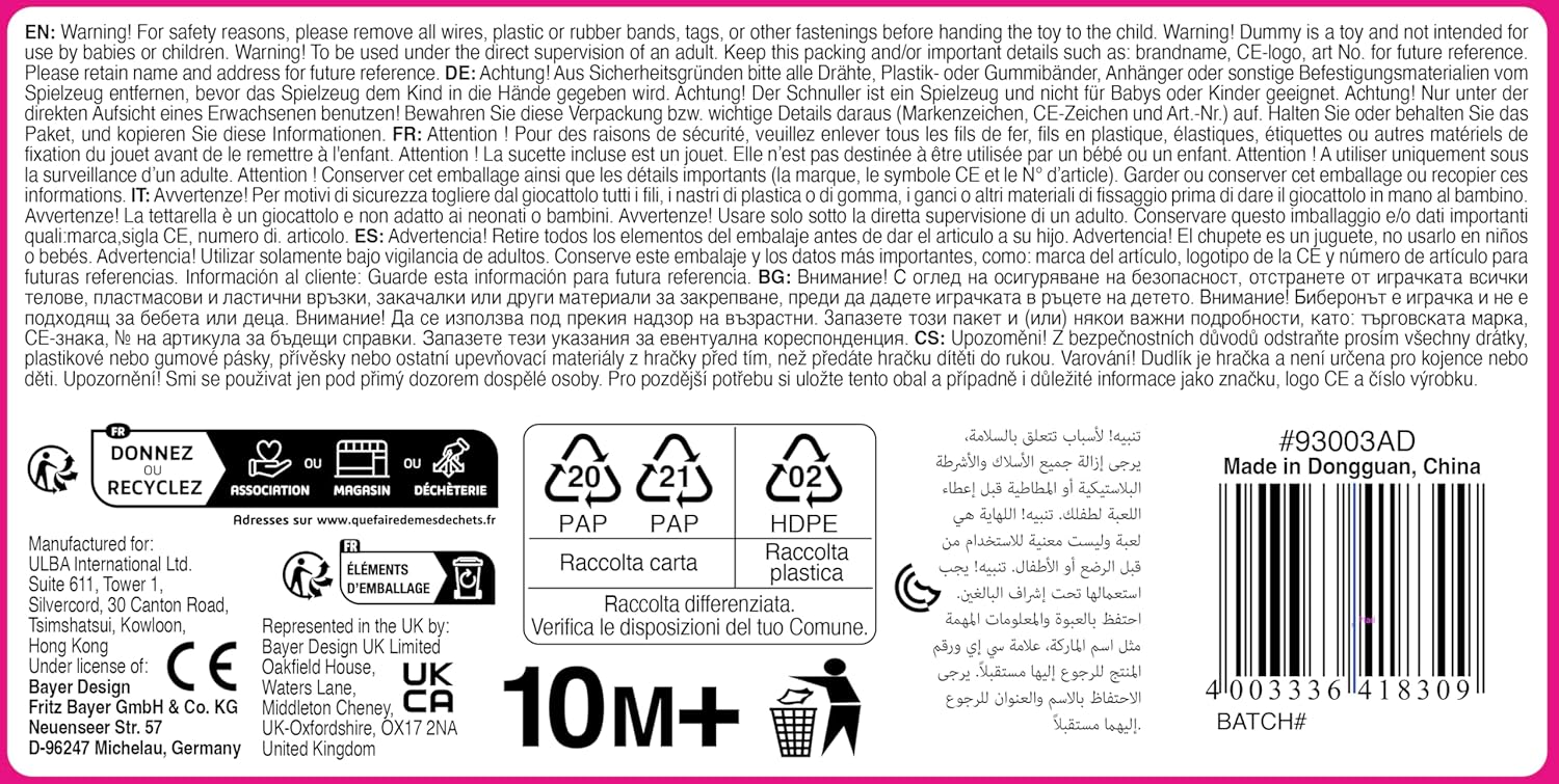 Bayer Soft Cuddle Baby Doll 30 - Cm Set 93003AD - Colorland Toys