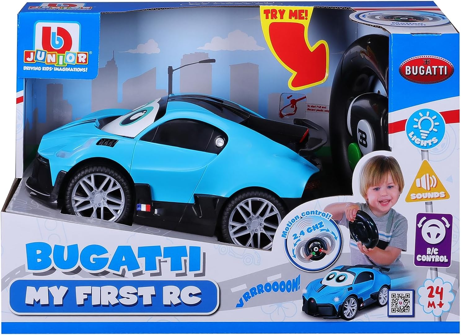 BBJunior Bugatti Bugatti My First RC 16 - 92013 - Colorland Toys
