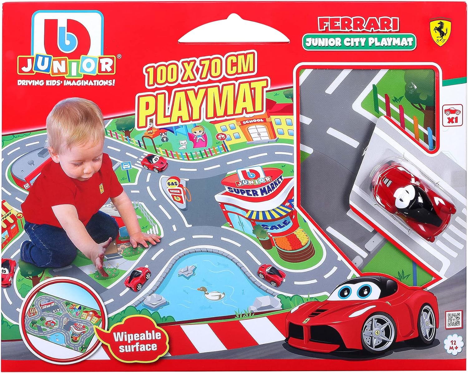 BBJunior Ferrari Junior City Playmat 16 - 85008 - Colorland Toys
