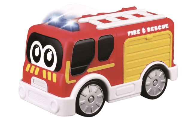 BBJunior Police Car, Fire Truck, Ambulance Free Wheeling 16 - 89110 - Colorland Toys