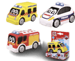 BBJunior Police Car, Fire Truck, Ambulance Free Wheeling 16-89110