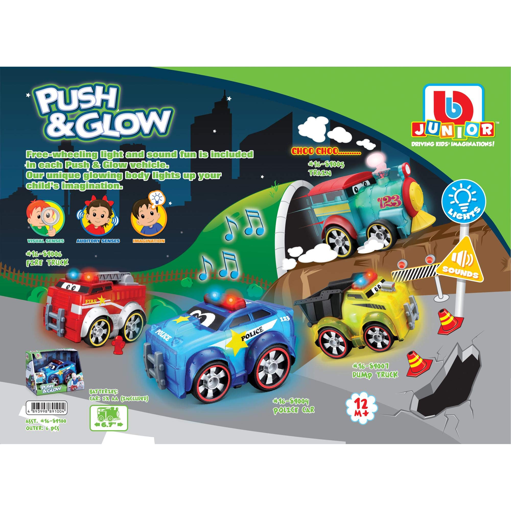 BBJunior Push And Glow Dump Truck 16 - 89006 - Colorland Toys