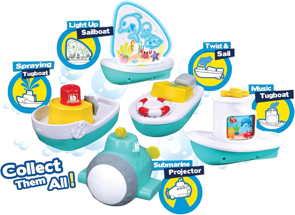 BBJunior Splash N Play Light Up Sail Boat 16-89022 - Colorland Toys
