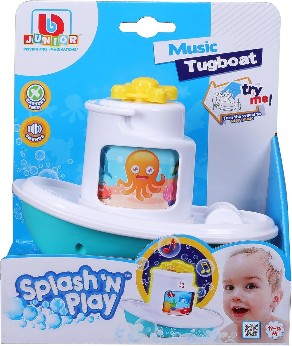 BBJunior Splash N Play Music Tugboat 16-89024 - Colorland Toys