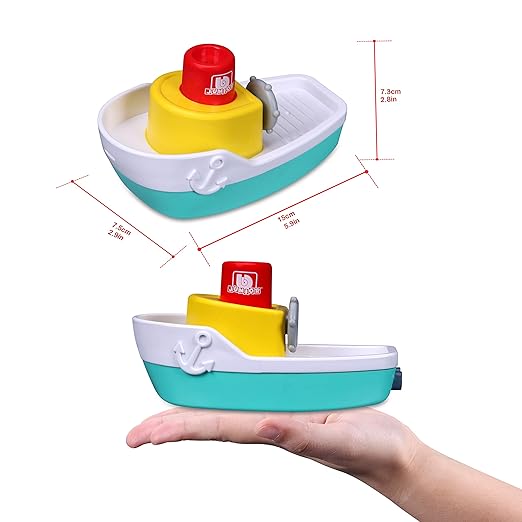 BBJunior Splash 'N Play Spraying Tugboat 16 - 89003 - Colorland Toys