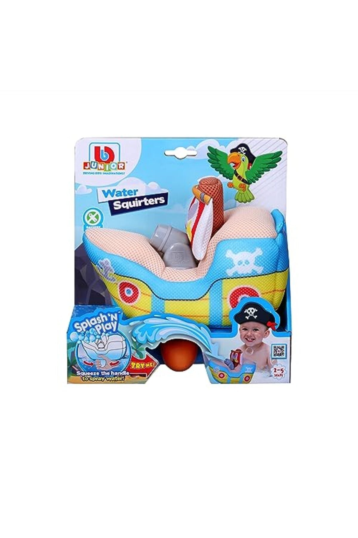 BBJunior Splash N Play Water Squirters Pirate Ship 16-89062 - Colorland Toys