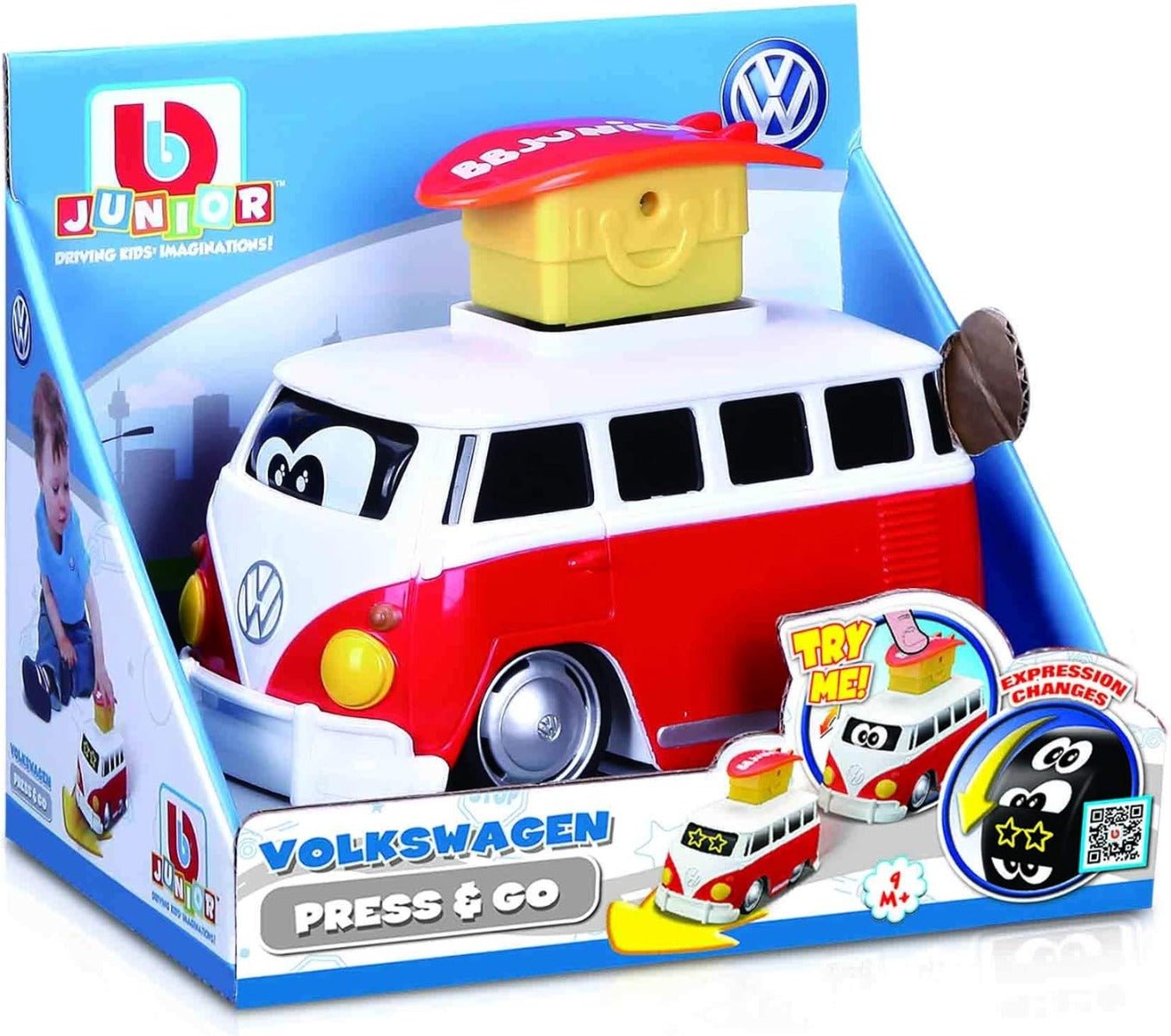 BBJunior Volkswagen Press and Go 16 - 85110 - Colorland Toys
