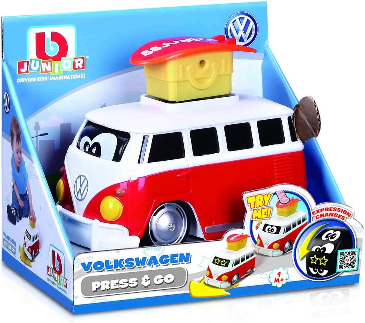 BBJunior Volkswagen Press and Go 16 - 85110 - Colorland Toys