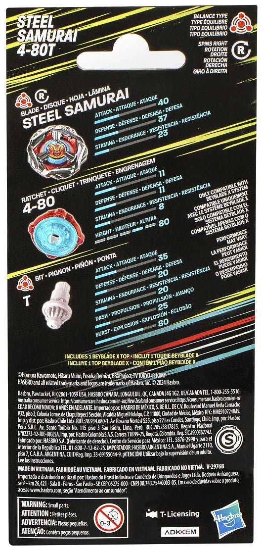 Bblade X Steel Samurai 4 - 80T TP0188 - Colorland Toys