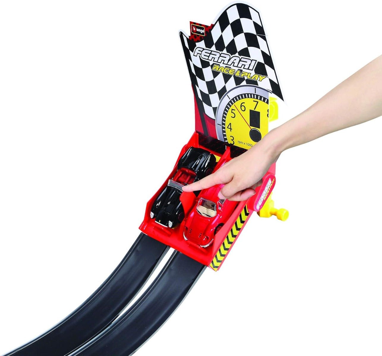 BBurago Ferrari Race And Play Dual Loop Playset - Colorland Toys