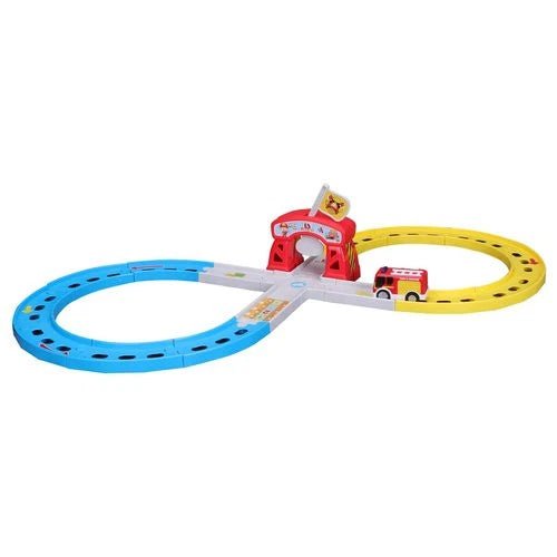 Bburago Junior Shake-it Runner Police Track Playset – Shake and Race Action for Kids (2+)