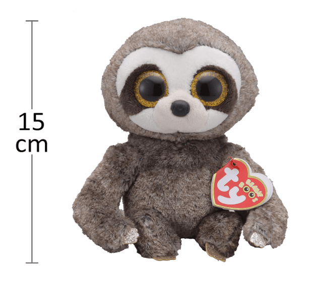 Beanie Boos Sloth Dangler Grey 8in 36215 — image 2