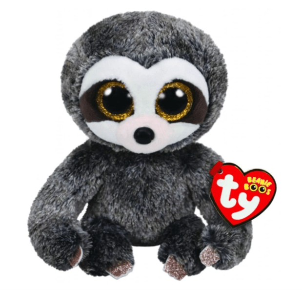 Beanie Boos Sloth Dangler Grey 8in 36215 — image 1