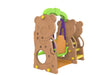 Bear-Themed Slide with Swing and Basketball Hoop – CHD161