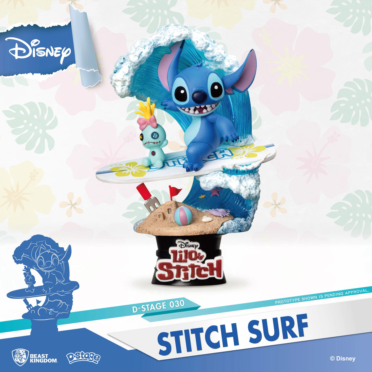 Beast Kingdom Stitch Surf DS - 030 - Colorland Toys