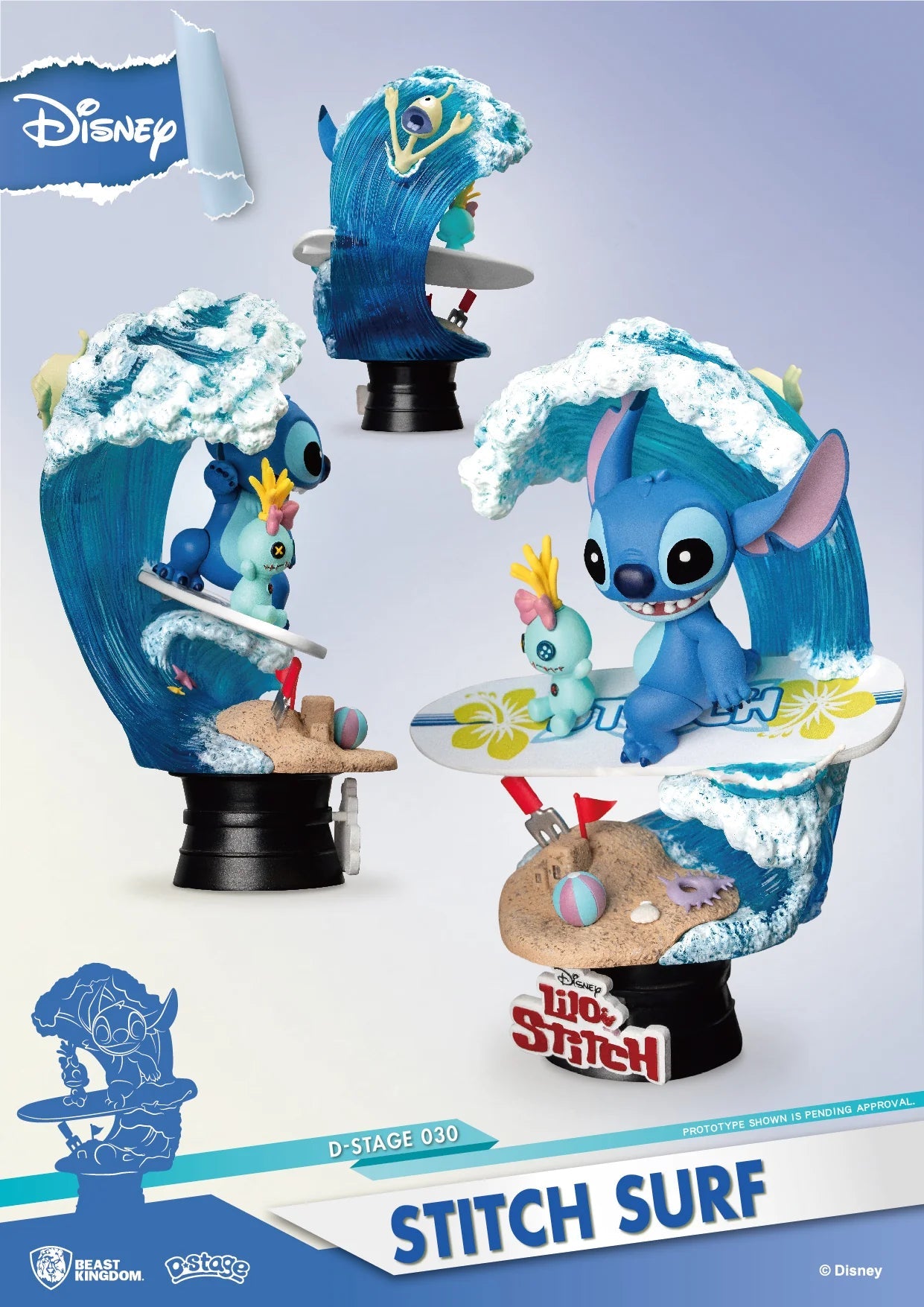 Beast Kingdom Stitch Surf DS - 030 - Colorland Toys