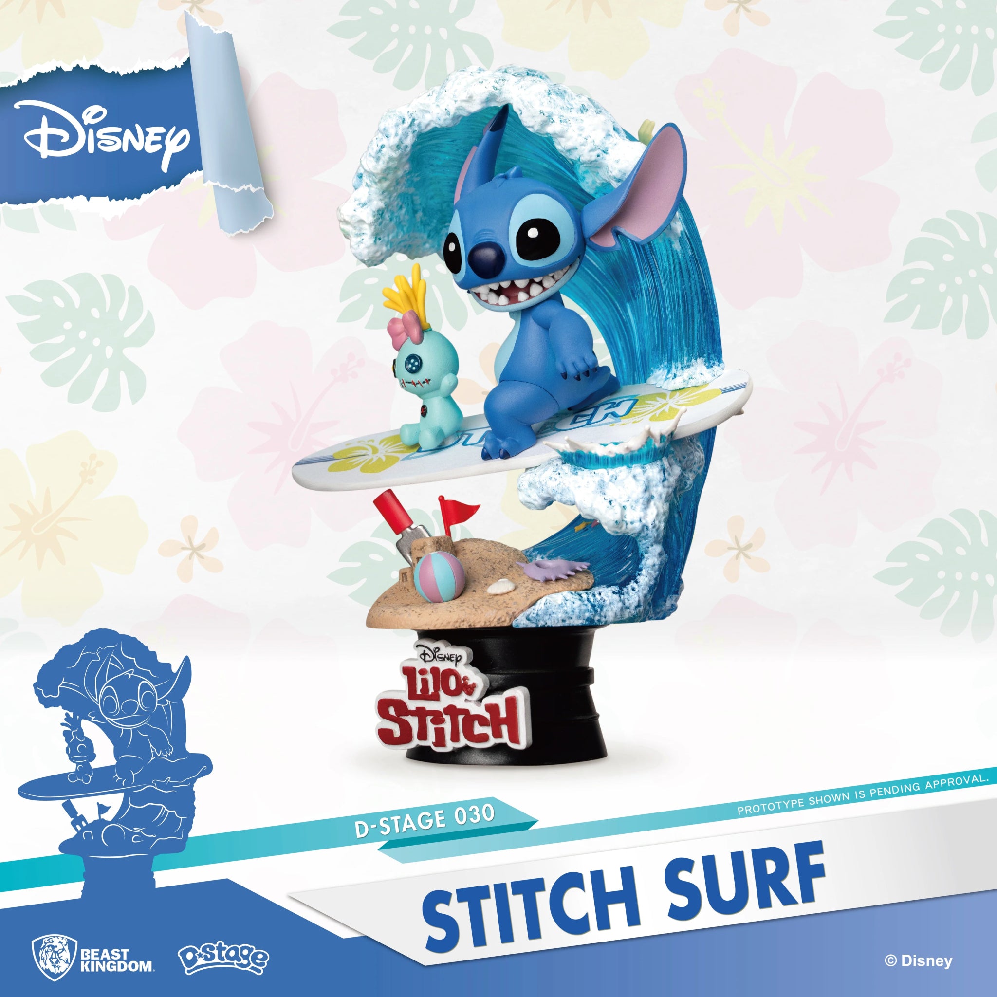 Beast Kingdom Stitch Surf DS - 030 - Colorland Toys