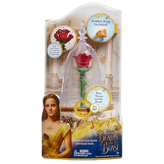 Beauty And The Beast Enchanted Rose Jewlery Box 32722 - Colorland Toys
