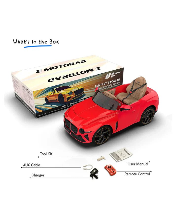Bentley Bacalar Ride On 12V Red SMB1008 - Colorland Toys