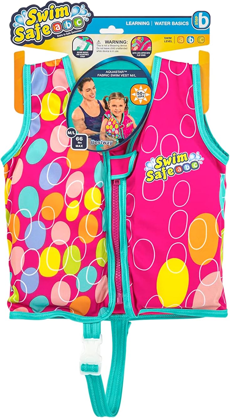 Bestway Swim Safe Vest 2pc Pink S/M 32164 - Colorland Toys
