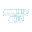 Bestway Above Ground Frame Pool Rectangular 5.49mx2.74mx1.22m 56466