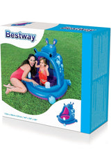 Bestway Covered Hippo Baby Pool 1.12mx99cmx97cm 52218 - Colorland Toys