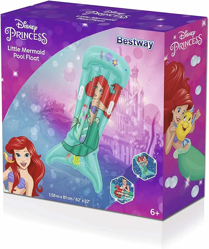 Bestway Disney Little Mermaid Kids Pool Float 1.58m x 81cm — image 2