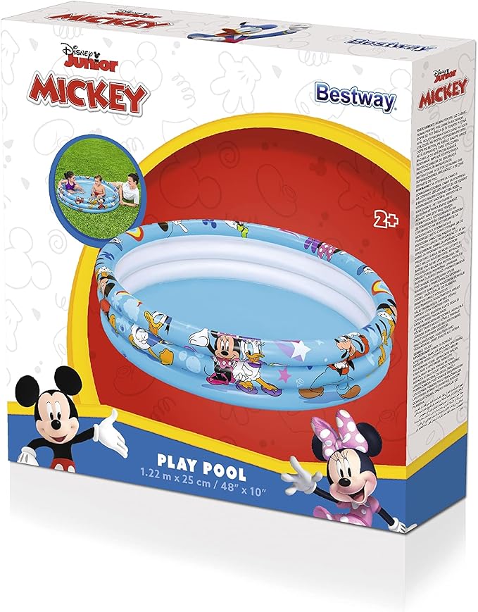 Bestway Disney Mickey Mouse 3-Ring Pool 48x10 inch 91007 — image 1