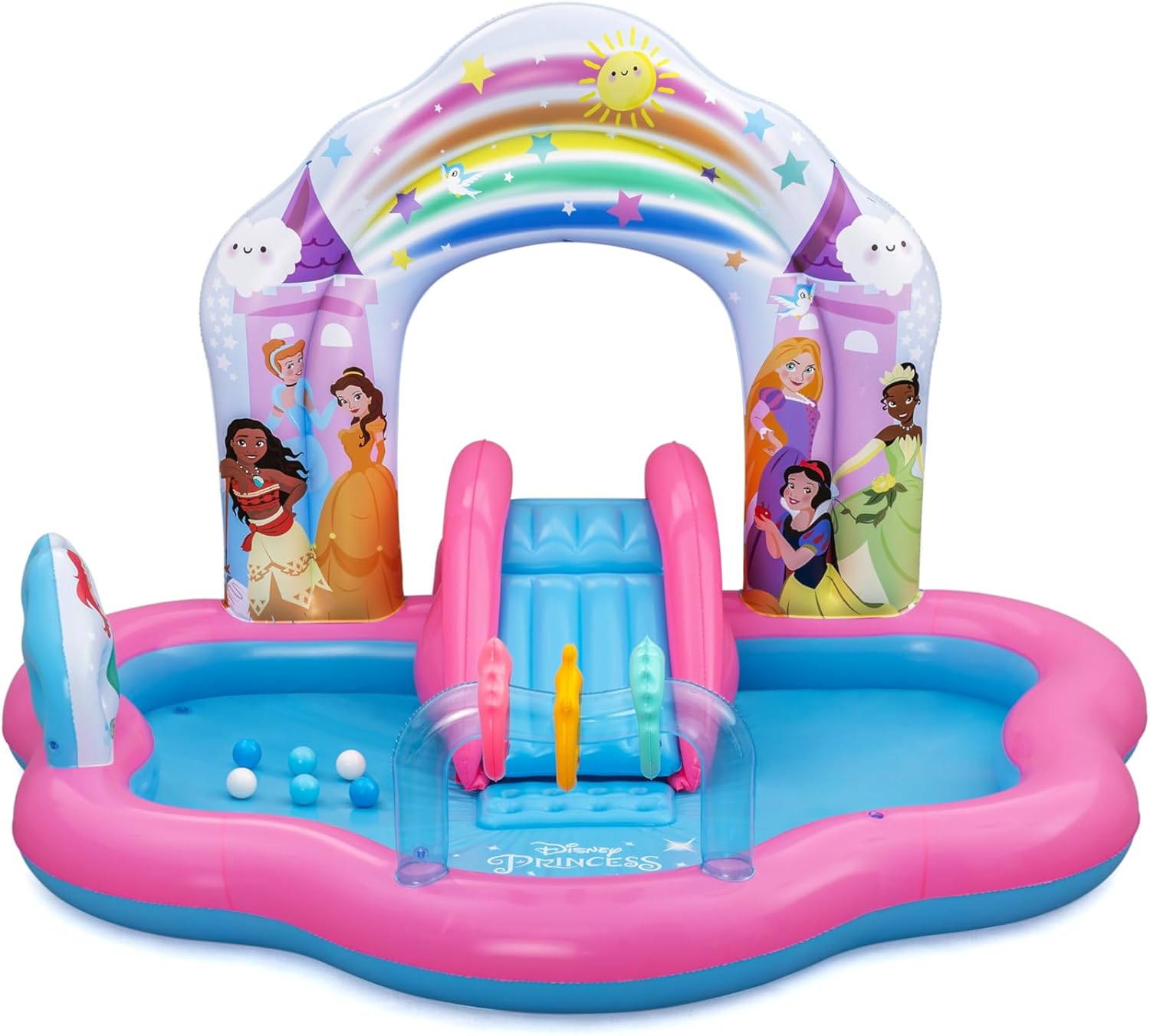 Bestway Disney Princess Play Center Enchanted World 221 x 193 x 140cm 9103Y - Colorland Toys
