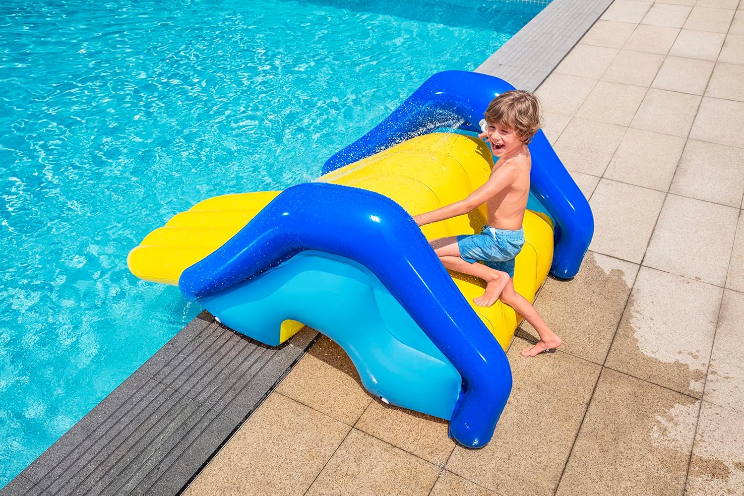 Bestway Extra - Wide Pool Slide 2.47m x 1.24m x 1m 52453 - Colorland Toys
