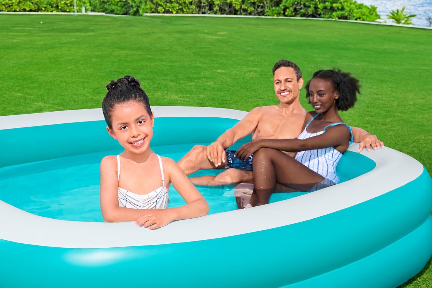 Bestway Family Pool Sippin Summer 218cm x 218cm x 48cm 54446 - Colorland Toys