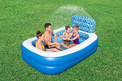 Bestway Family Pool Waterfall Oasis With Cooling Mister 229cm x 152cm x 96cm 54451 - Colorland Toys