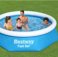 Bestway Fast Set Fill & Rise Pool 2.44m x 61cm 57448 - Colorland Toys