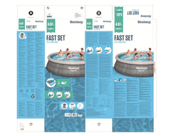 Bestway Fast Set Round Above Ground 4.57mx1.07m 57372 - Colorland Toys