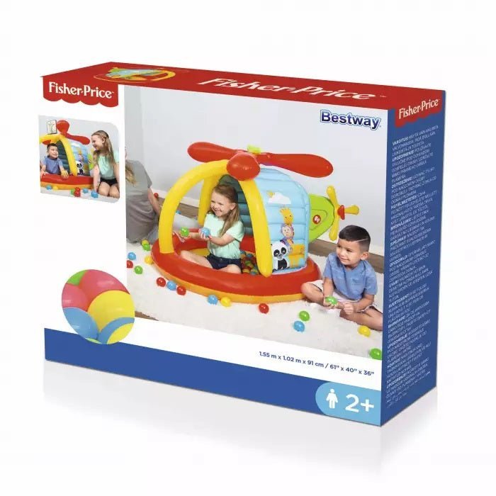 Bestway Fisher - Price Play Center Ball Pit Helicopter 155 x 102 x 91 cm 93538 - Colorland Toys